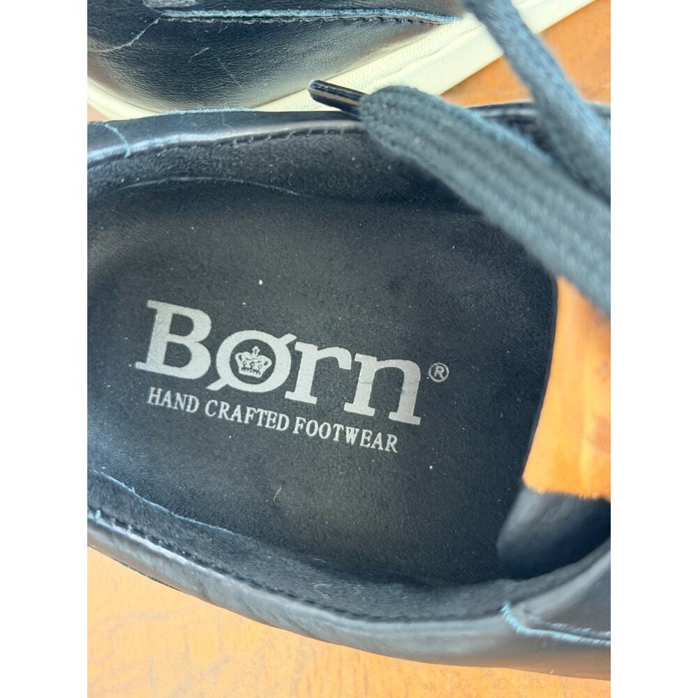 NEW In Box Born Mira BLACK Leather Sneaker US Womens 7 Comfort Tennis Shoe - Picture 7 of 10